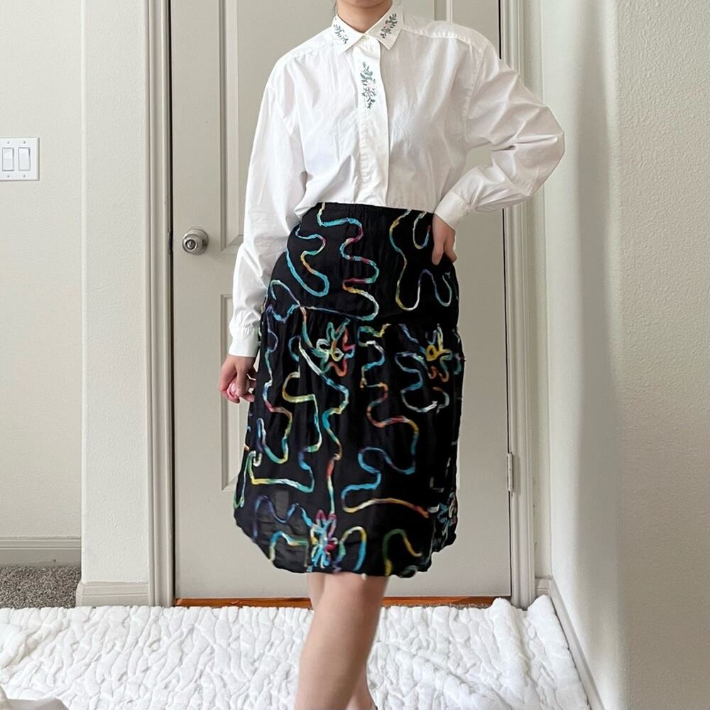 Vintage Life Style Cotton Skirt.-NA6